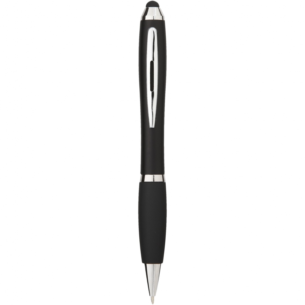 Logotrade promotional gifts photo of: Nash coloured stylus ballpoint pen with black grip